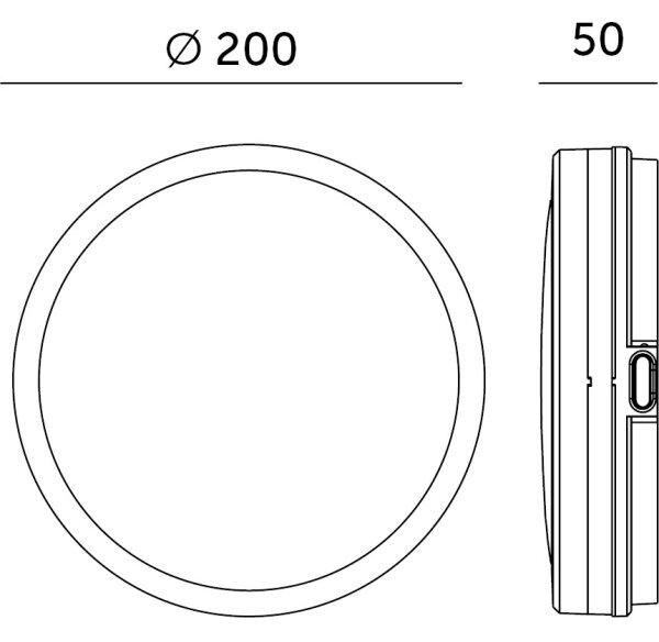 LED Плафон за баня NAIROS LED/12W/230V 3000/4000/6500K IP65 бял