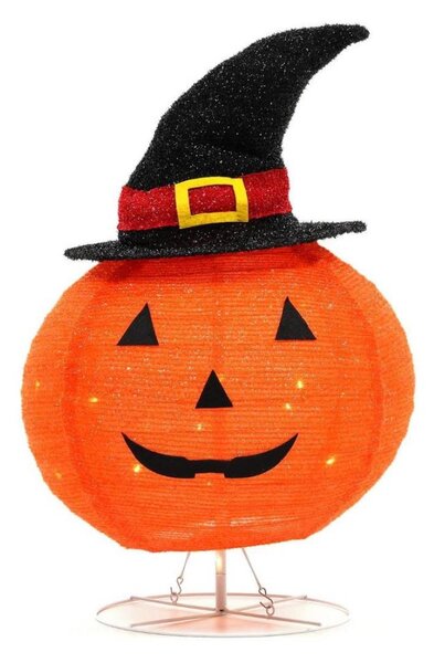 LED Екстериорен декорация HALLOWEEN LED/3xAA/топл бяло IP44 тиква