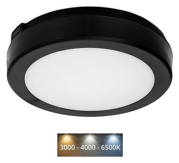 LED Плафон за баня NAIROS LED/12W/230V 3000/4000/6500K IP65 черен