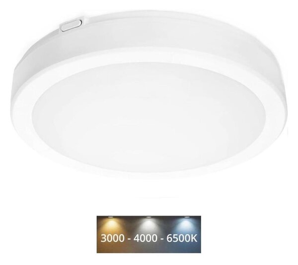 LED Плафон за баня NAIROS LED/24W/230V 3000/4000/6500K IP65 бял