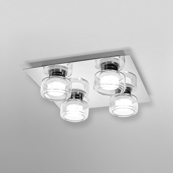 Ledvance -LED Плафон за баня ORBIS FLAME 4xLED/5,5W/230V IP44 хром