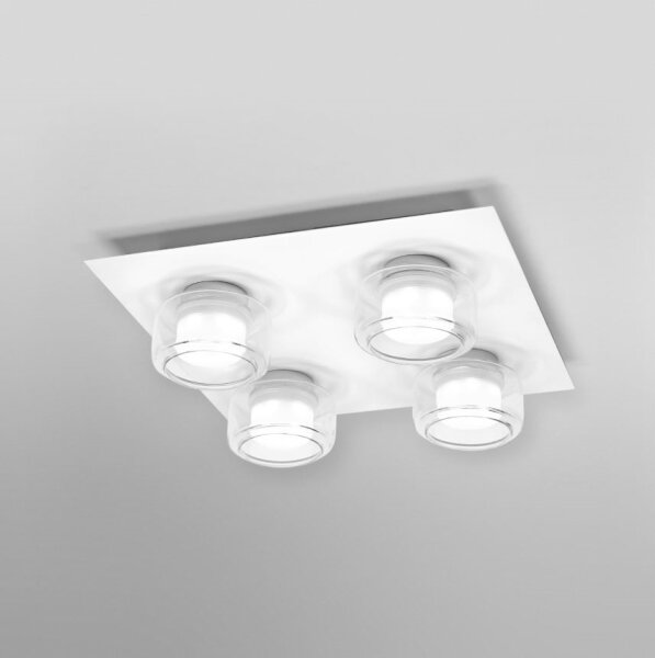 Ledvance - LED Плафон за баня ORBIS FLAME 4xLED/5,5W/230V IP44 бял