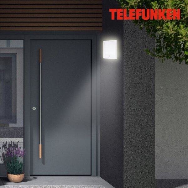 Telefunken 313806TF - LED Екстериорна лампа със сензор LED/15W/230V IP44