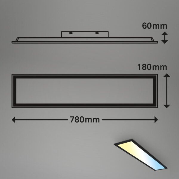 Brilo - LED Димируем панел за повърхностен монтаж LED/24,5W/230V 3000-6500K + д.у