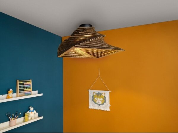 Ledvance - Плафон DECOR CARDBOARD 1xE27/15W/230V 40x40 см