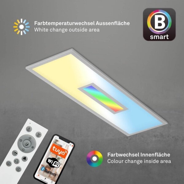 Brilo-LED RGB Димируем панел за повърхностен монтаж CENTRO LED/28W/230V Wi-Fi Tuya + д.у