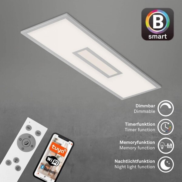 Brilo-LED RGB Димируем панел за повърхностен монтаж CENTRO LED/28W/230V Wi-Fi Tuya + д.у