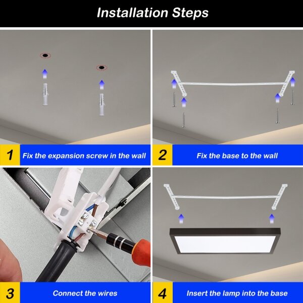 Brilagi - LED Димируема лампа FRAME SMART LED/30W/230V черен IP44 + д.у