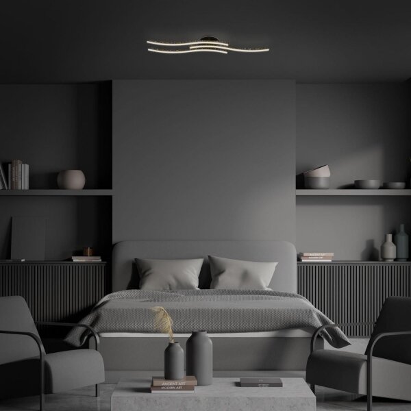 Brilo - LED Плафониера LED/19W/230V 3000K черен