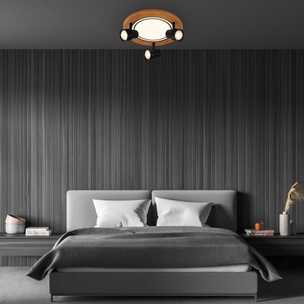 Brilo - LED таванно осветление LED/12W/230V + 3xGU10/9W 3000K