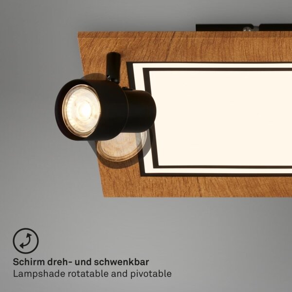 Brilo - LED таванно осветително тяло LED/12W/230V + 2xGU10/9W 3000K