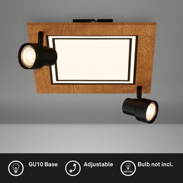 Brilo - LED таванно осветително тяло LED/12W/230V + 2xGU10/9W 3000K