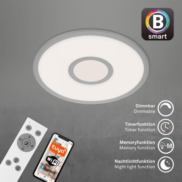 Brilo -LED RGB Димируем плафон CENTRO LED/24W/230V Wi-Fi Tuya + д.у