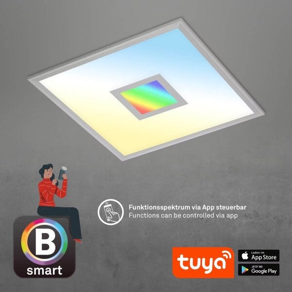 Brilo -LED RGB Димируем плафон CENTRO LED/24W/230V Wi-Fi Tuya + д.у