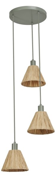 Ledvance - Пендел DECOR RAFFIA 3xE27/15W/230V влакна от рафия