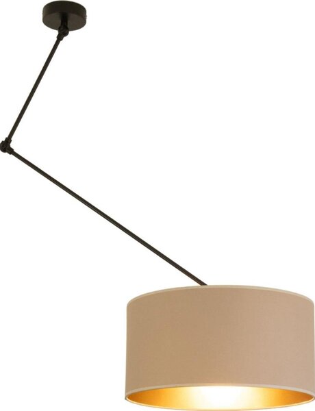 LED регулируем полилей на тръба GORTA 1xE27/60W/230V бежов/златист