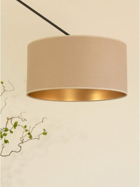 LED регулируем полилей на тръба GORTA 1xE27/60W/230V бежов/златист
