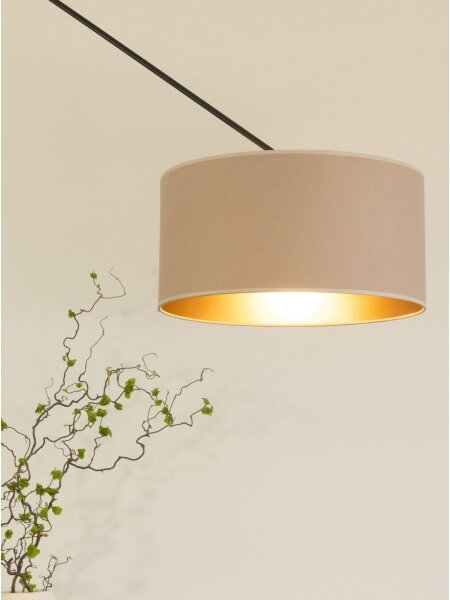 LED регулируем полилей на тръба GORTA 1xE27/60W/230V бежов/златист