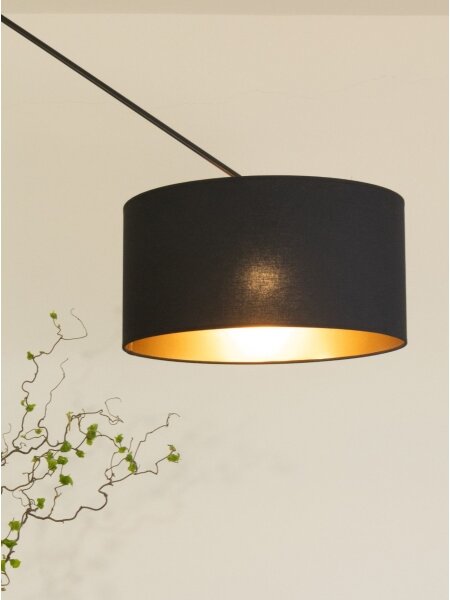 LED регулируем полилей на прът GORTA 1xE27/60W/230V черно/златно
