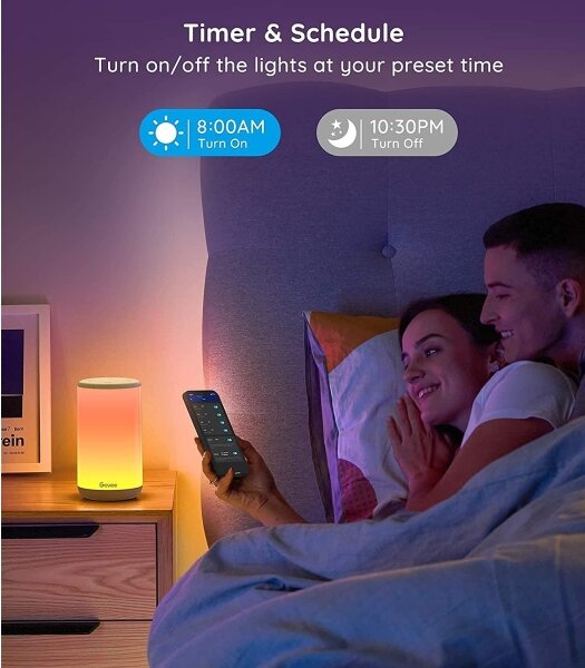 Govee - LED RGBIC Димируема настолна лампа AURA 2 2200-6500K Wi-Fi Matter