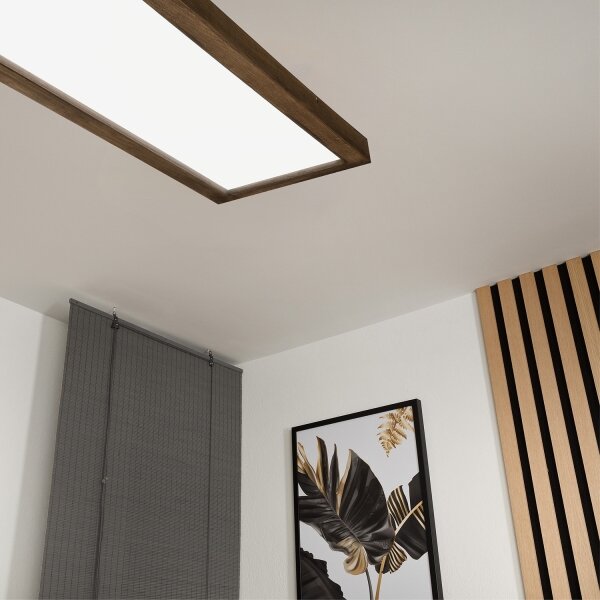 BRILAGI - LED осветително тяло за баня WOODY FRAME LED/40W/230V 120x30 IP44 дъб/орех