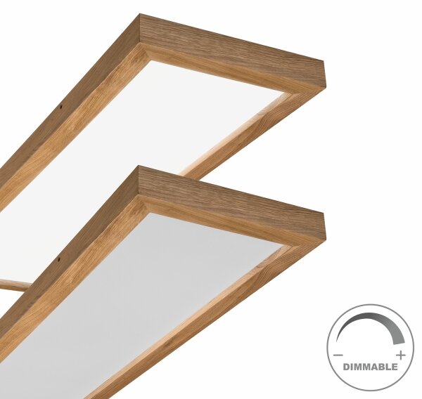 Brilagi-LED Димируема лампа WOODY FRAME LED/50W/230V дъб 120x30 см IP44 + д.у