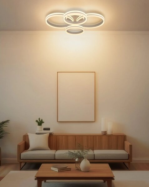 Globo 67260-90SA - Димируем LED плафон RUBIO LED/92W/230V 3000K 68x84,5 cm