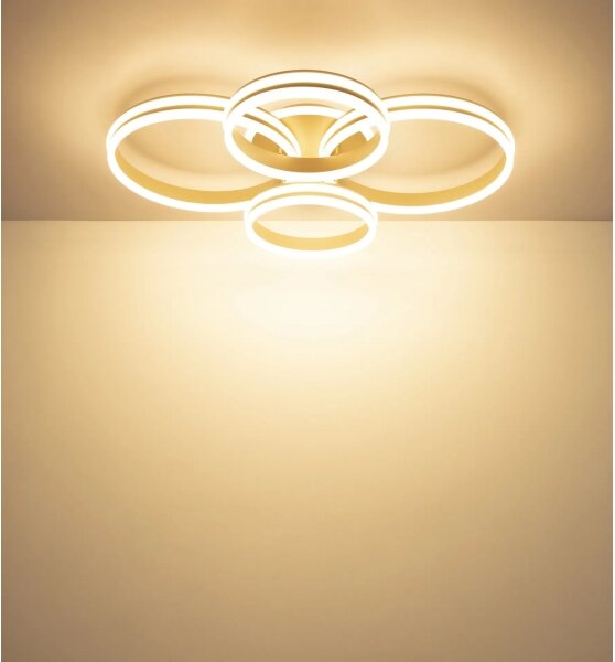 Globo 67260-90SA - Димируем LED плафон RUBIO LED/92W/230V 3000K 68x84,5 cm