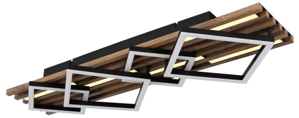 Globo 67344D3 - LED таванно осветително тяло OBRIEN LED/30W/230V + LED/12W 3000K 31x82cm