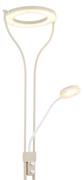 Globo 59038SAD - димируема LED подова лампа EBRO LED/20W/230V + LED/4W 3000K