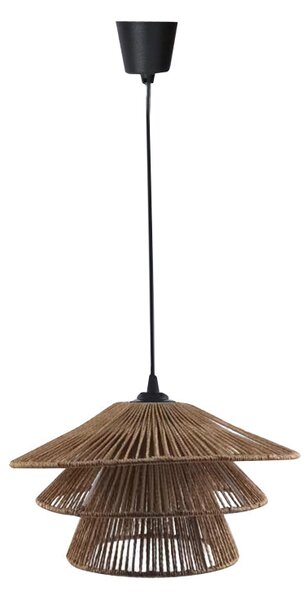 Плафон Oakim e27 кафяво хартиено въже d35.5χ19см