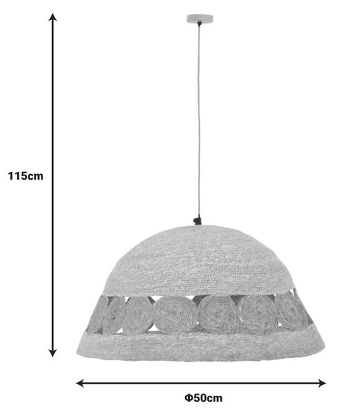 Плафон Gervi е27 естествен d50x110см