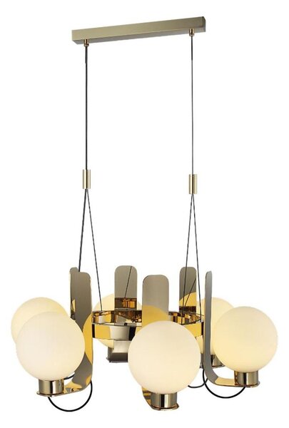 Полилей на кабел REGGIO 6xE27/40W/230V златист