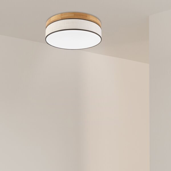 Brilagi - LED таванно осветително тяло BELLADONNA LED/36W/230V Ø 40 см кремав/дъб