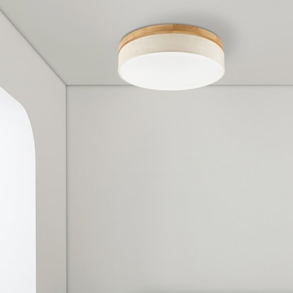 Brilagi - LED плафон BELLADONNA LED/36W/230V Ø 50 см кремав/дъб