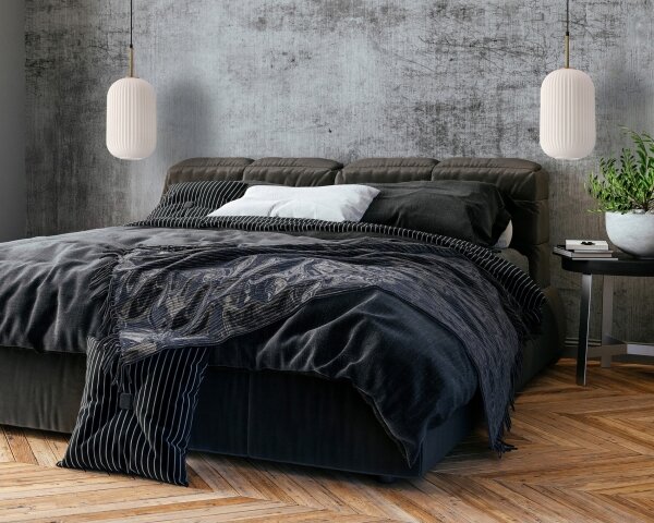 Полилей на кабел CRESTO 1xE27/40W/230V бял/златист