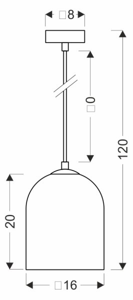 Полилей на кабел KLEA 1xG9/15W/230V димчато черен