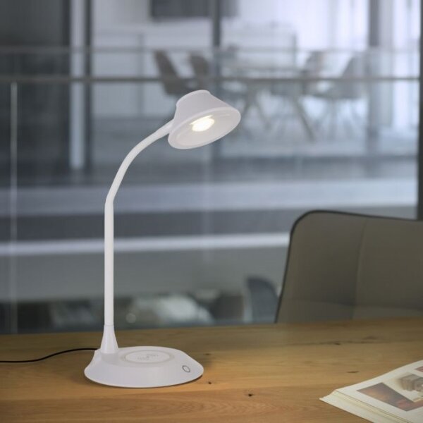 JUST LIGHT. 14414-16 -LED димируема настолна лампа с зареждане PUCKI LED/4,5W/230V бяла