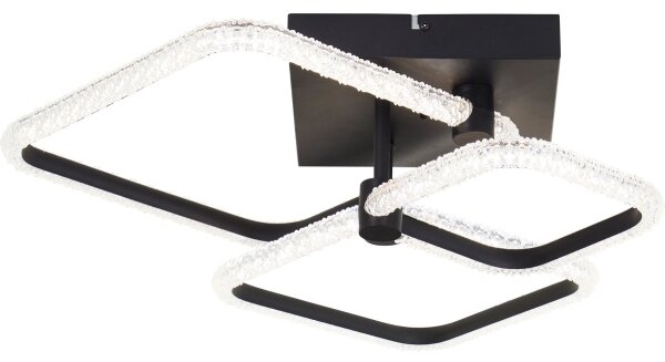 Brilliant - LED димируемо таванно осветително тяло AYDIN LED/34W/230V, черно, с дистанционно управление