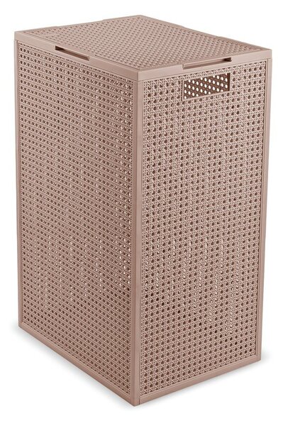 Сиво-розов кош за пране от рециклирана пластмаса 60 l Kaya – Curver