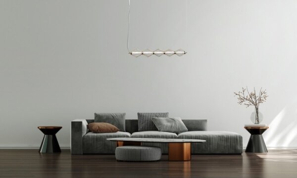 ITALUX PND-34403-5-HBR - LED полилей на кабел SEVILLA LED/25W/230V 3000K златен