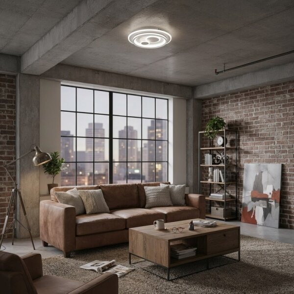 ITALUX CLN-52185B-WH - Димируем LED плафон PARCO LED/55W/230V Ø 50 см бял + дистанционно управление