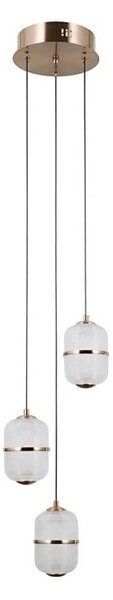 ITALUX PND-34375-3-HBR - LED полилей на кабел ALANI 3xLED/5W/230V 3000K златен