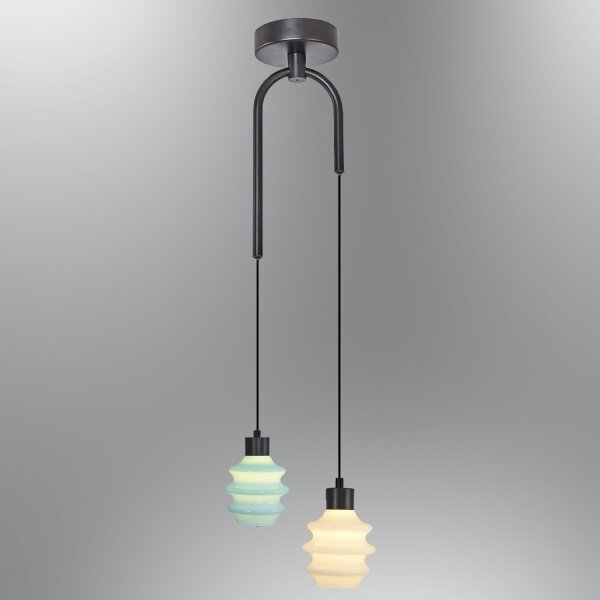 LED полилей на кабел CACTUS LED/6W/230V 3000K зелен/бял