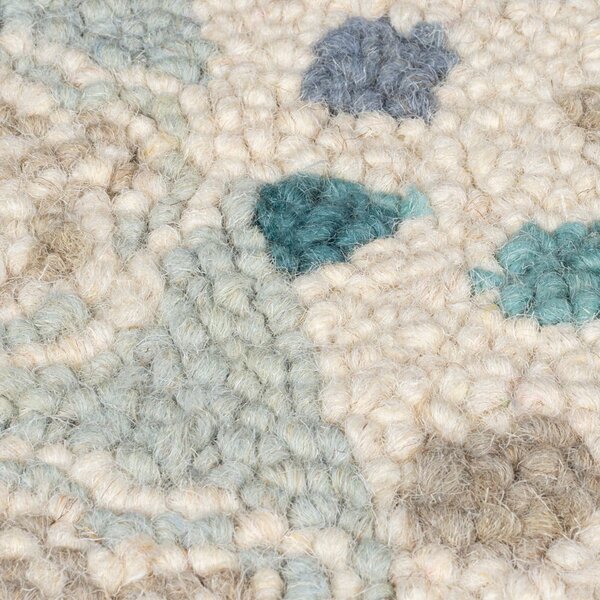Син/бежов ръчно изработен вълнен килим 200x290 cm Eloise Patchwork – Flair Rugs