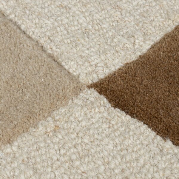 Кафяв/бежов вълнен килим 120x170 cm Glow – Flair Rugs