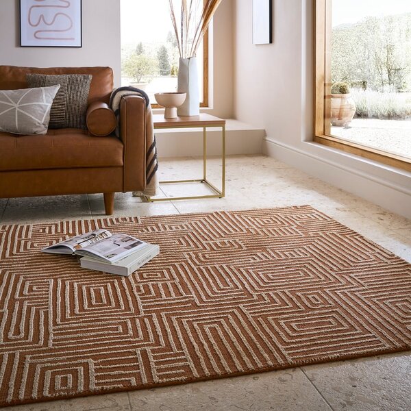 Теракотен килим 120x170 cm Kylo – Flair Rugs