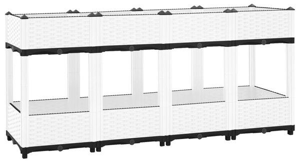 VidaXL Повдигната леха, 160x40x71 см, полипропилен