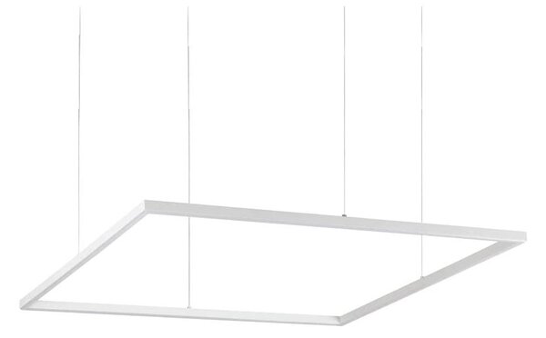 Ideal Lux - LED Пендел ORACLE SLIM LED/53W/230V 3000K 90x90 см бял