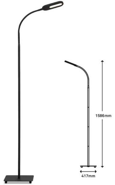 Briloner 1297-015 - LED Димируем гъвкав лампион LED/6,6W/230V